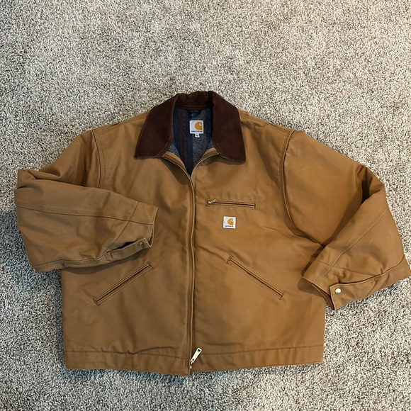 Carhartt Other - Carhartt Detroit Duck Jacket J001 BRN Men’s Size 2XL Blanket Lined NWOT